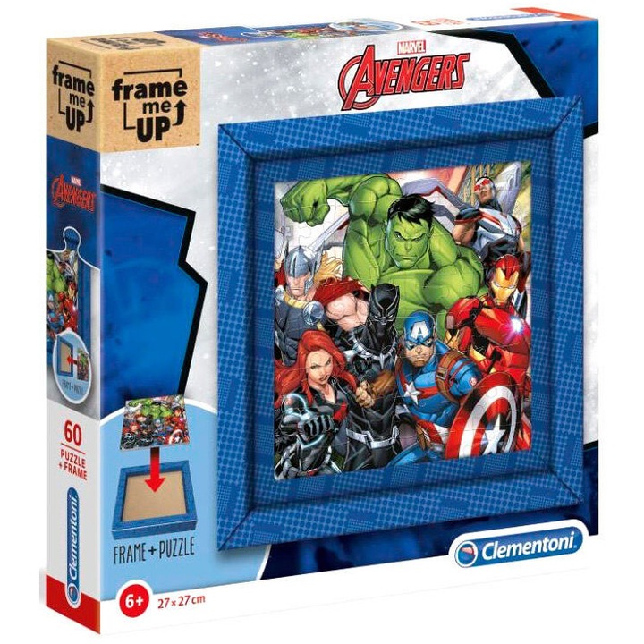 Clementoni Marvel A bosszúállók puzzle képkerettel, 60 db