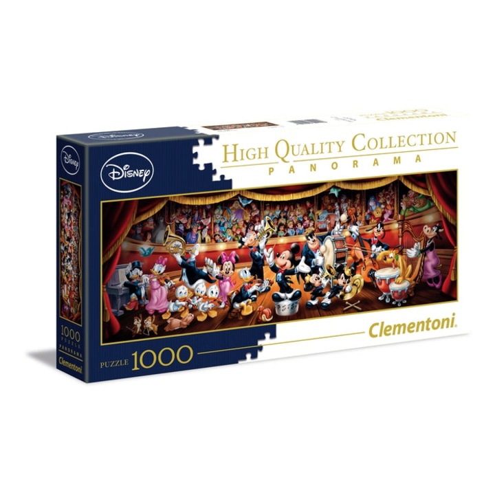 Clementoni High Quality Collection Panorama пъзел, герои на Disney, 1000 бр.