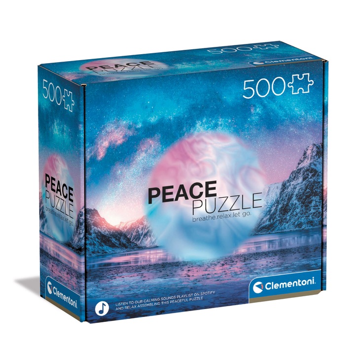 Пъзел Clementoni Peace - Light Blue, 500 части