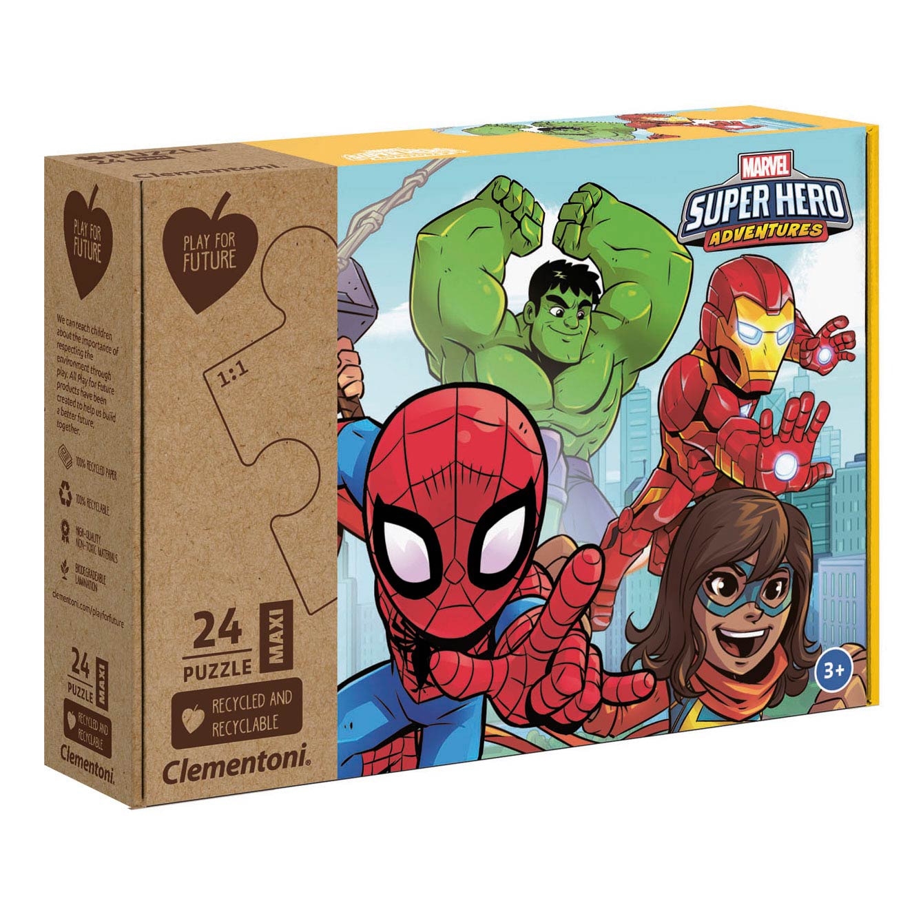 Puzzle Marvel Super Heroes, Clementoni, 24 buc - eMAG.ro