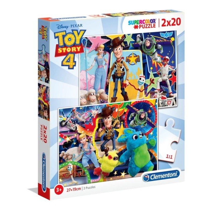 Clementoni SuperColor puzzle Toy Story 4, 2x20 db-os