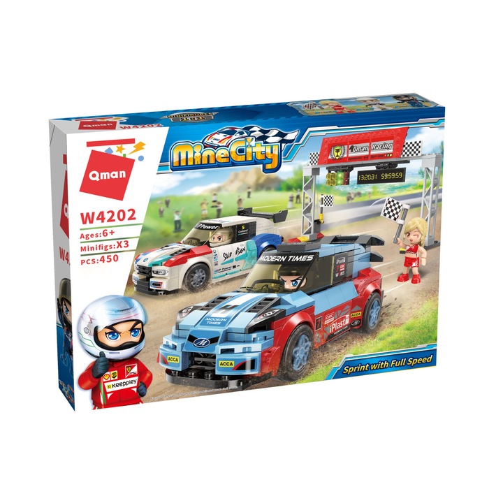 Qman MineCity Sprint teljes gázzal gyorsasági autóverseny