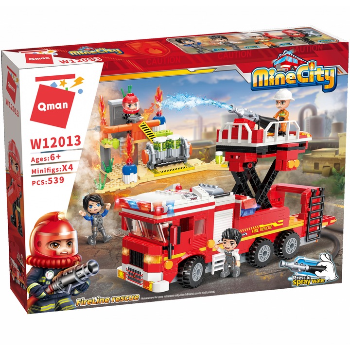 Set de constructie pentru copii, Qman, Multicolor