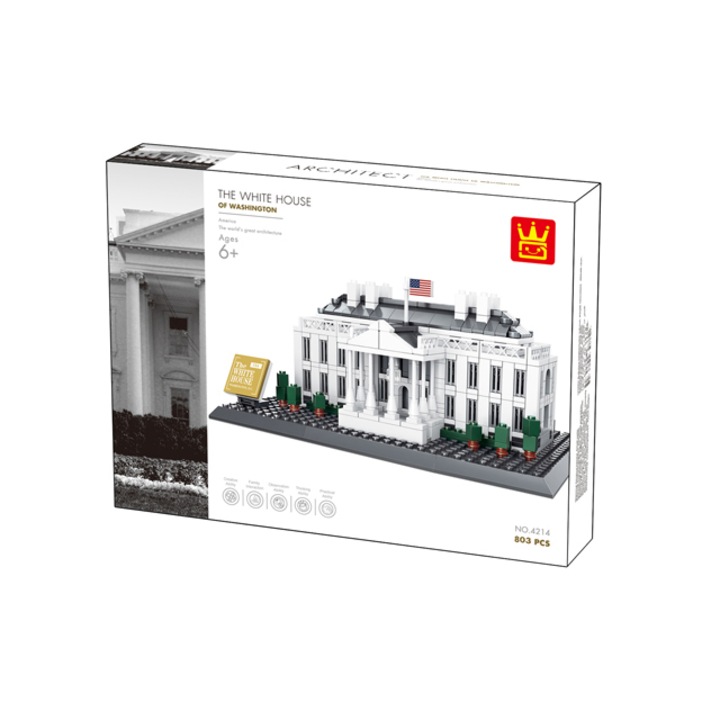 Конструктор Wange White House Washington USA, 803 части