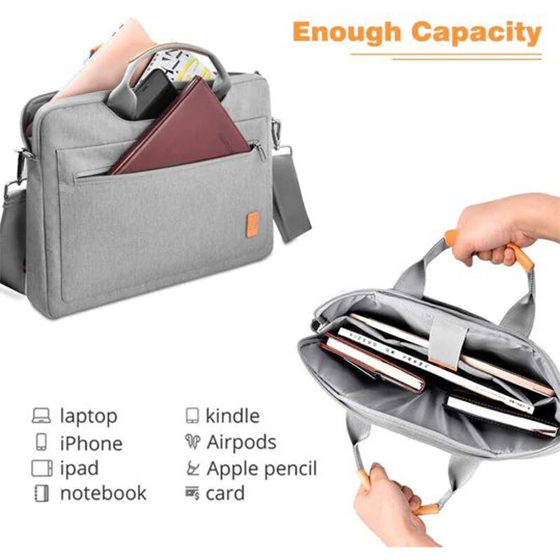 Geanta portabila pentru laptop, WiWU, Poliester, Pioneer, 15.6", Negru