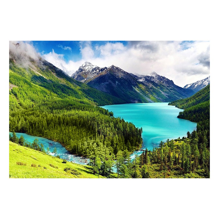 Диамантен гоблен Collection DArt Планински пейзаж, 70 x 48 см, Квадратни кристали