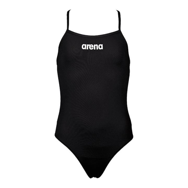 Детски бански Arena Solid Lighttech Swimsuit, черен, 10-11