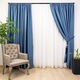 Комплект 2 пердета, Hiko Lux Blackout Blue Jeans 2x200x245см, с подплата
