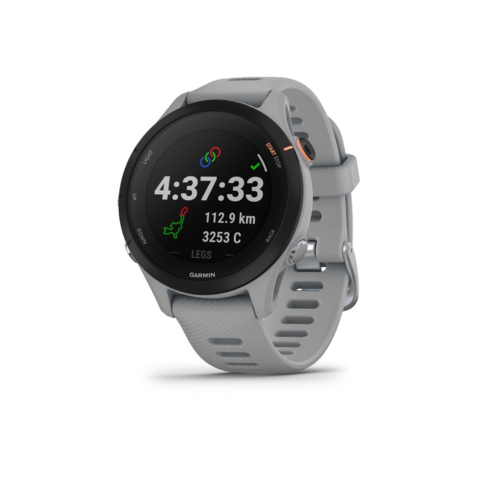 Ceas smartwatch Garmin Forerunner 255S, Powder Grey