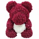 Мече от рози Gerdani BG Rose Bear, 30см, Тъмно червен