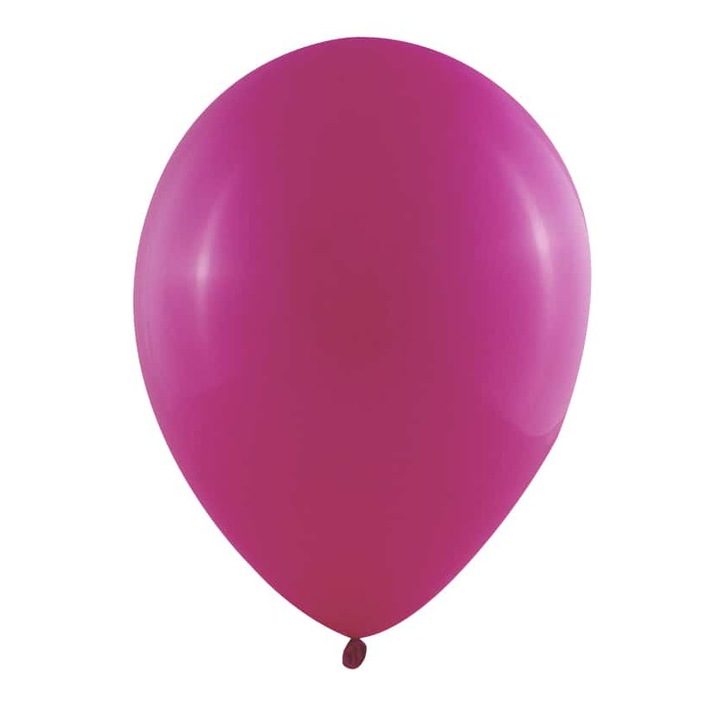 Комплект балони, Globos 109, От латекс, 25 см, Цикламени, 100бр