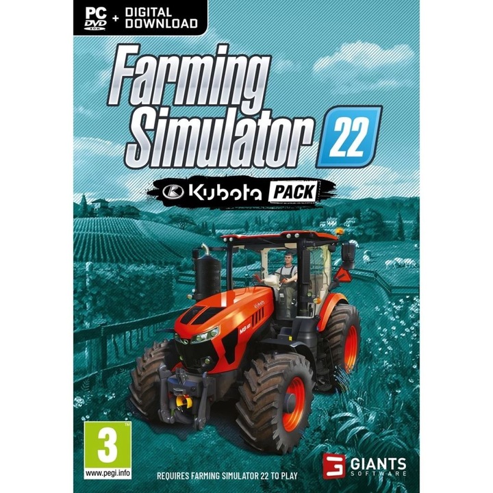 Farming Simulator 22 Kubota pack (PC) játékszoftver