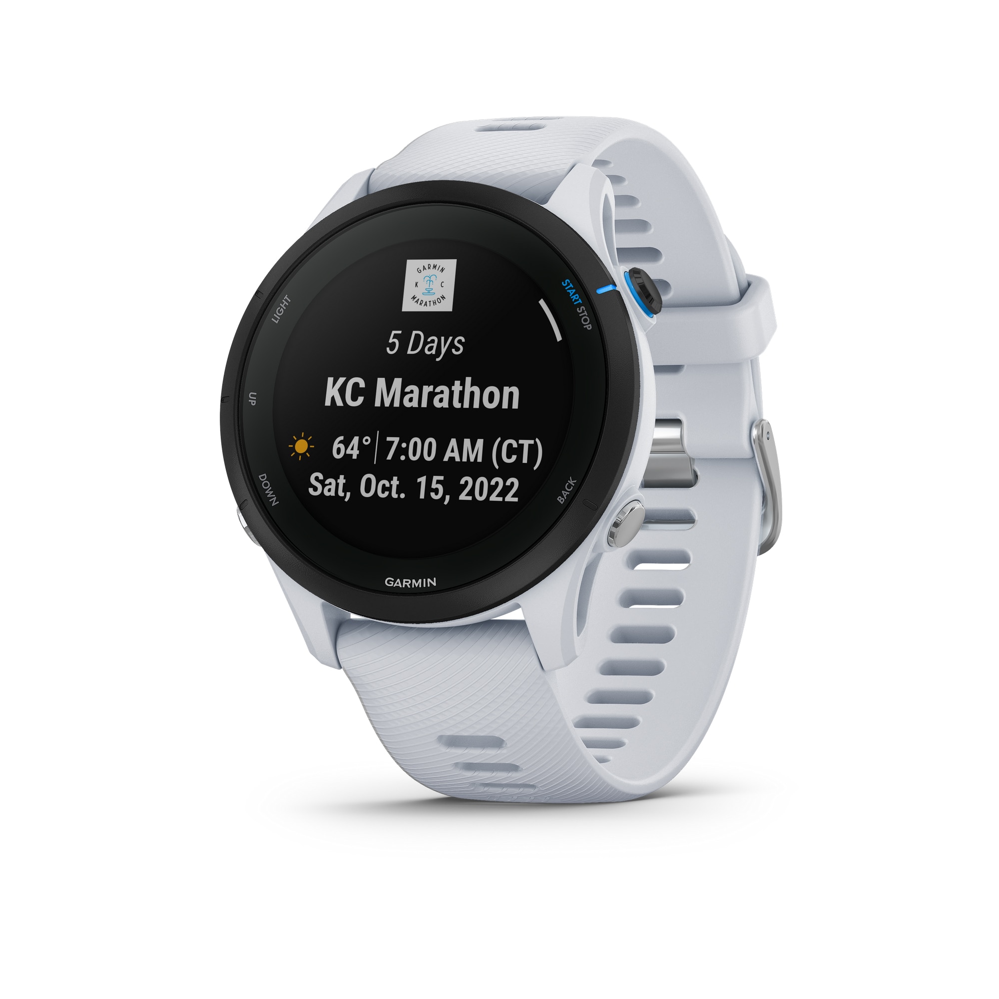 Smartwatch Garmin Forerunner 255 Music, 46mm, Whitestone - eMAG.ro