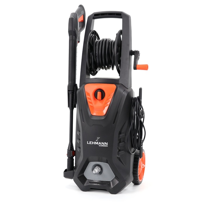 Magasnyomású mosó, Lehmann Missouri DT, hálózati áramellátás, 2200W, 160/240 bar, 480 l/h, 10m tömlő, fekete/narancssárga színben