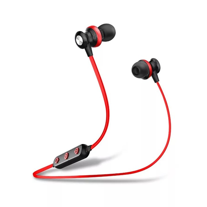 AWEI B980BL fülhallgató, Bluetooth, Piros