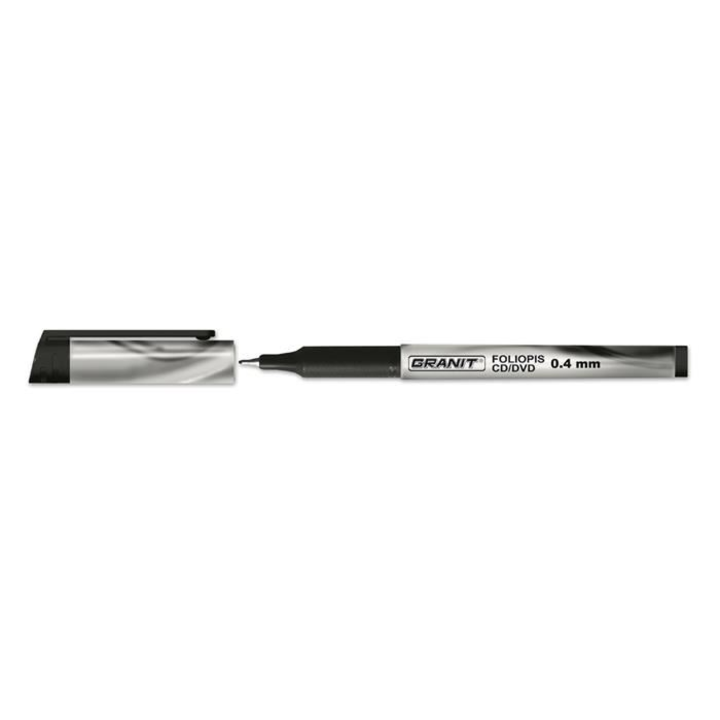 GRANIT "M854" Alkoholos marker, OHP, 0,4 mm, fekete, 20 db-os csomag