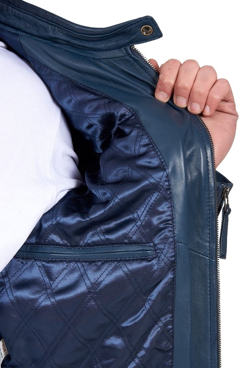 Vainas Delta Sheep bőr férfi dzseki, kék, 4XL INTL