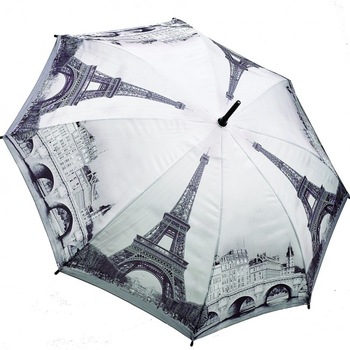 Umbrela unisex cu deschidere automata Galleria Inc. USA, Model Paris, Multicolor Umbrela unisex cu deschidere automata Galleria Inc. USA, Model Paris, Multicolor