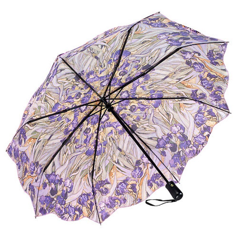 Umbrela pliabila Galleria Inc. USA, Model Van Gogh, Ø 122 cm, Multicolor