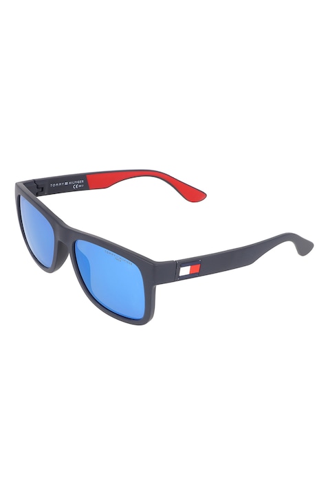 Tommy Hilfiger, Слънчеви очила с огледални стъкла, 56-18-140 Standard, Червен/Бял/Черен