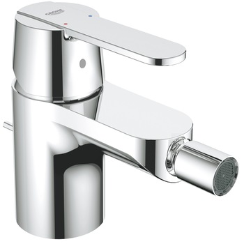 Baterie bideu Grohe Get 32885000, monocomada, limitator de debit, pipa fixa, marimea S, Crom