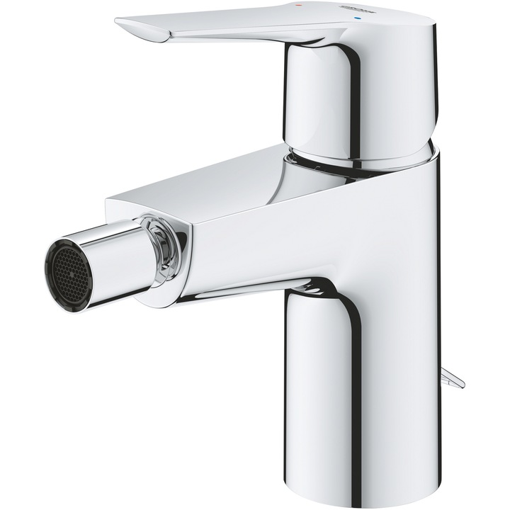 Baterie bideu Grohe Start 32281002, 3/8'', monocomanda, cartus ceramic, evacuare cu lant, Crom