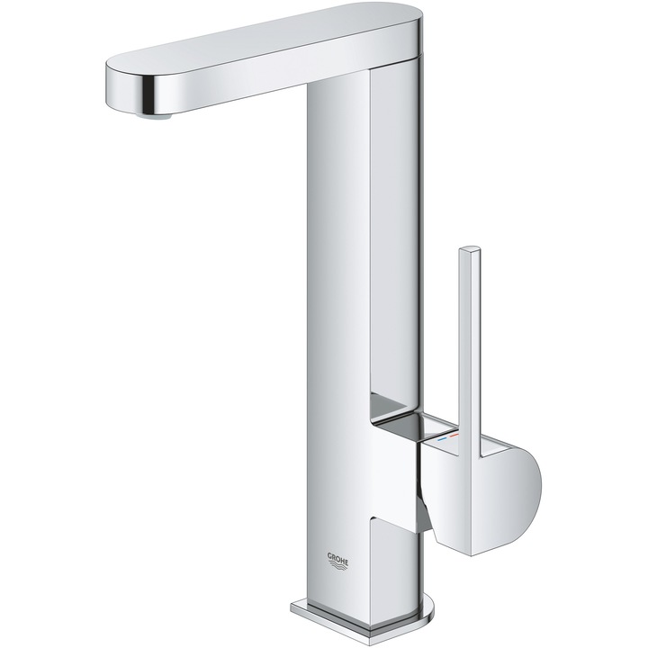 Смесител за умивалник Grohe Plus 23851003, 3/8'', Едноръкохватков, Въртящ се чучур, Размер L, Хром