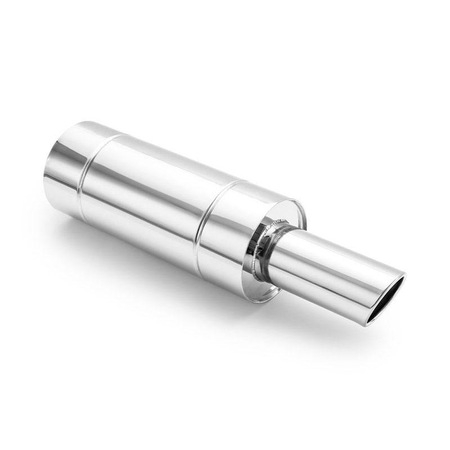 Заглушител, стомана/неръждаема стомана, 63,5 мм, сребрист - eMAG.bg