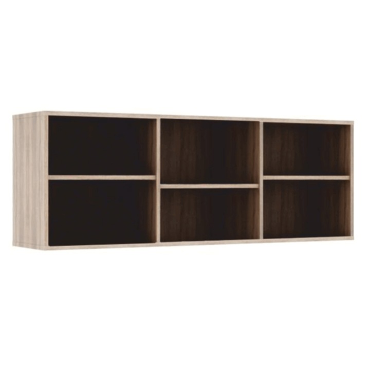 Етажерка 6 рафта в Dunaj sonoma дъб светъл 135x32x49 см