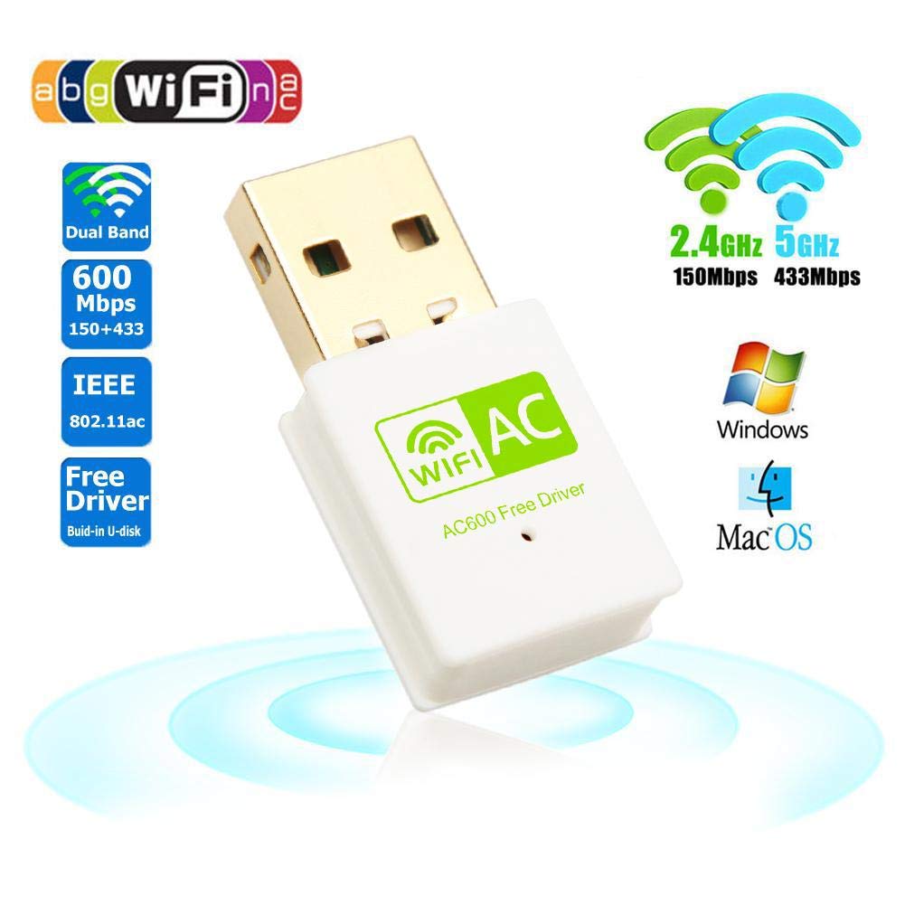 Adaptor WiFi, WODESYS WD4509AC, 600Mbps, Alb eMAG.ro