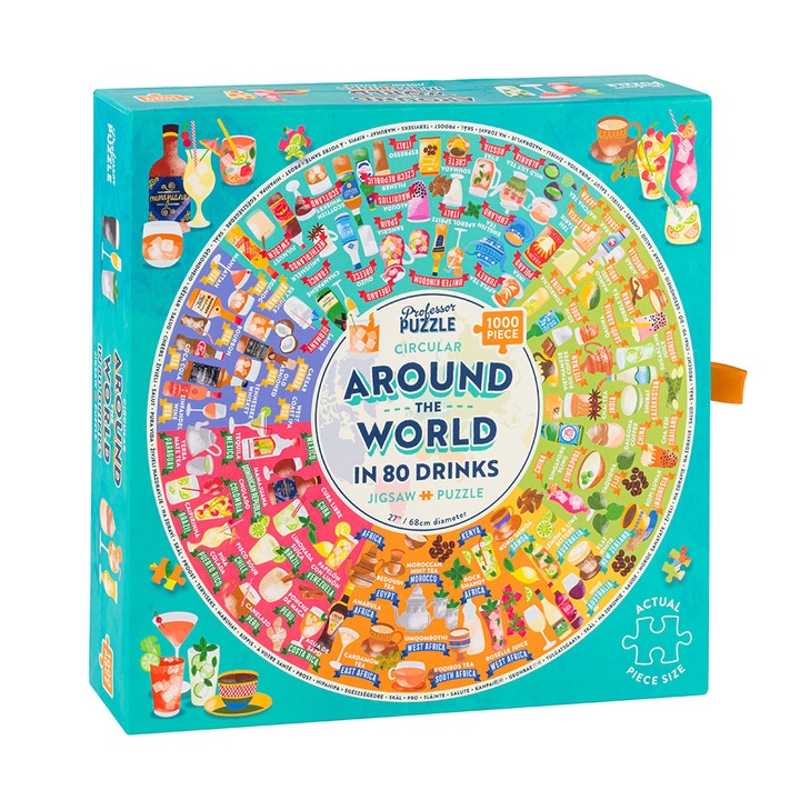 Пъзел Around the World in 80 Drinks, 1000 части