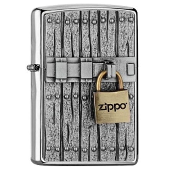 Bricheta metalica, Zippo, Model Closed Vintage, Metal, Multicolor