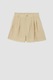 DeFacto, Pantaloni scurti din amestec de modal cu pliseuri, Maro camel, 44