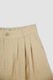 DeFacto, Pantaloni scurti din amestec de modal cu pliseuri, Maro camel, 44