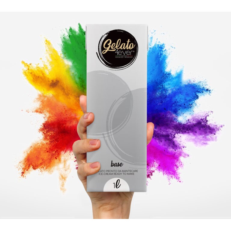 Mix inghetata Gelato 4ever, baza, 100 lapte de vaca natural, fara
