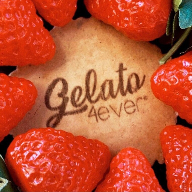 Mix inghetata Gelato 4ever, aroma capsuni, 100 lapte de vaca natural