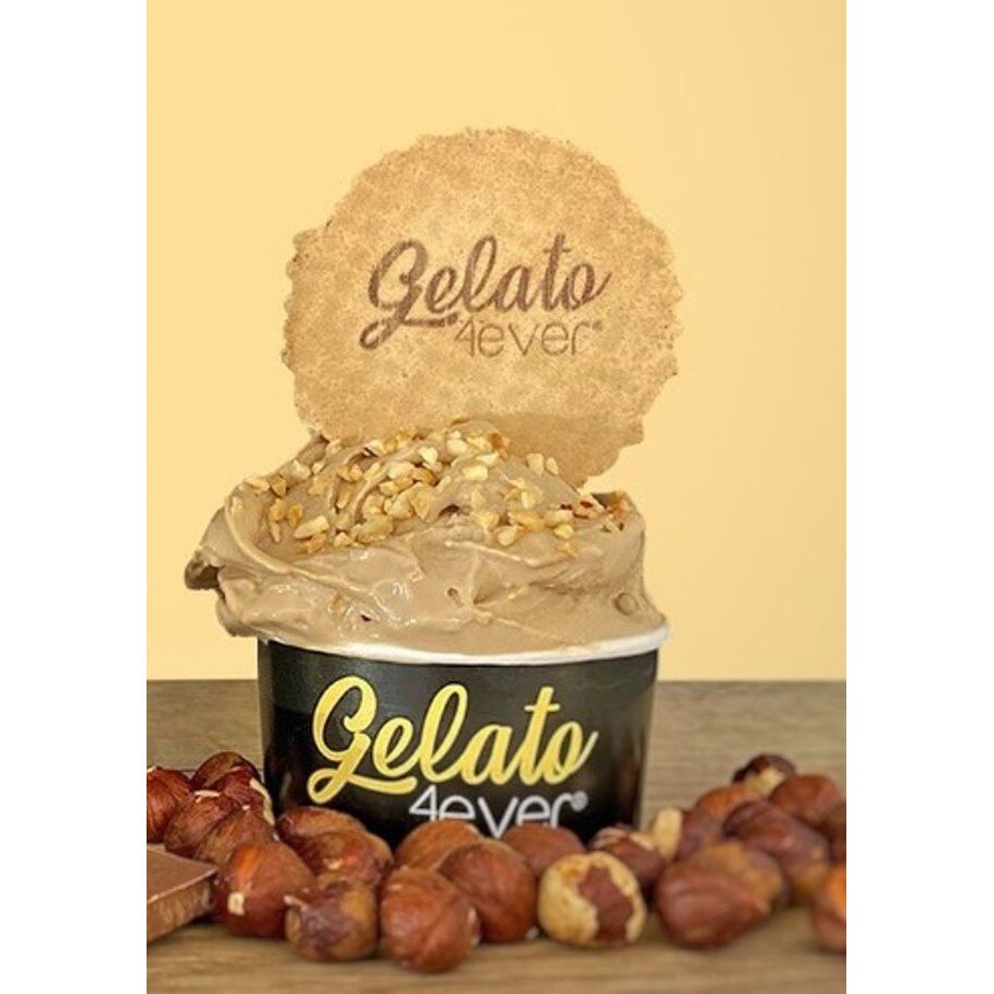 Mix inghetata Gelato 4ever, aroma alune de padure, 100 lapte de vaca