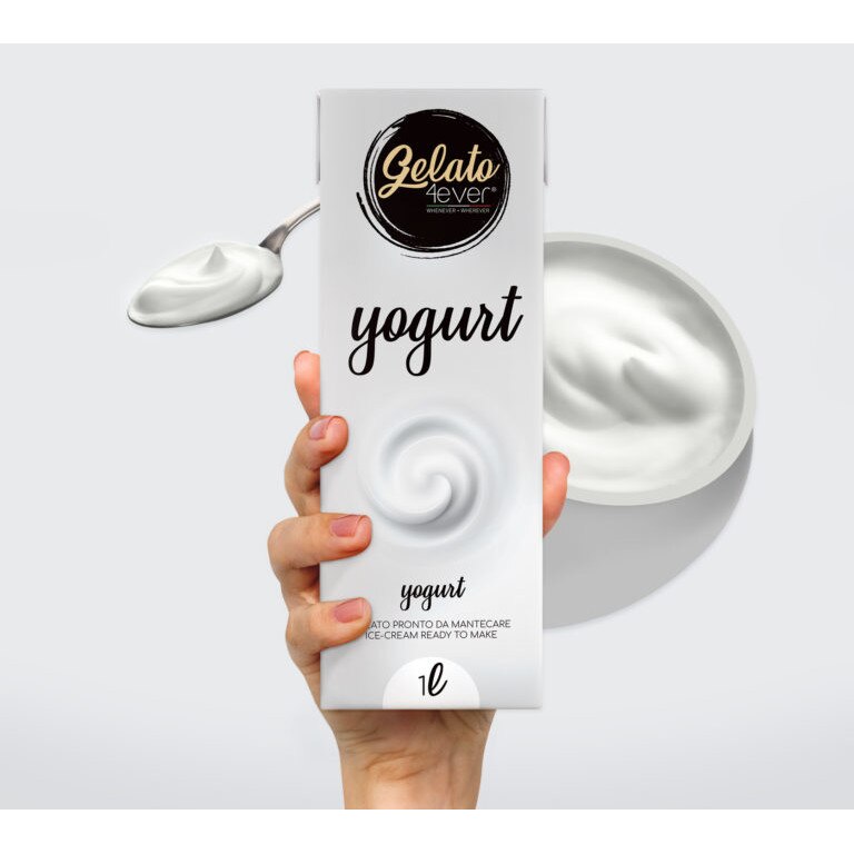 Mix inghetata Gelato 4ever, aroma iaurt, 100 lapte de vaca natural