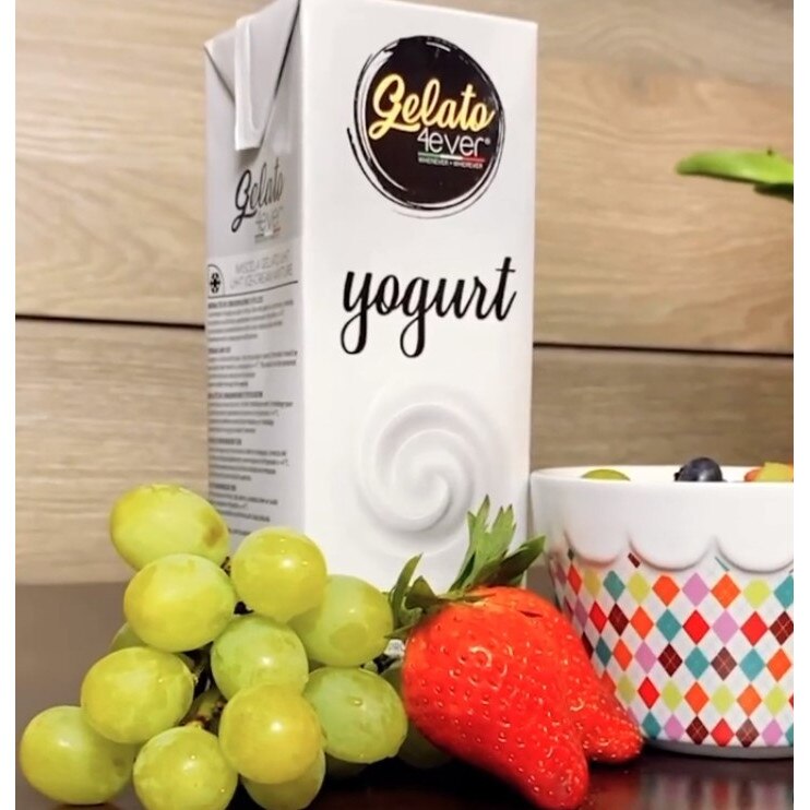 Mix inghetata Gelato 4ever, aroma iaurt, 100 lapte de vaca natural