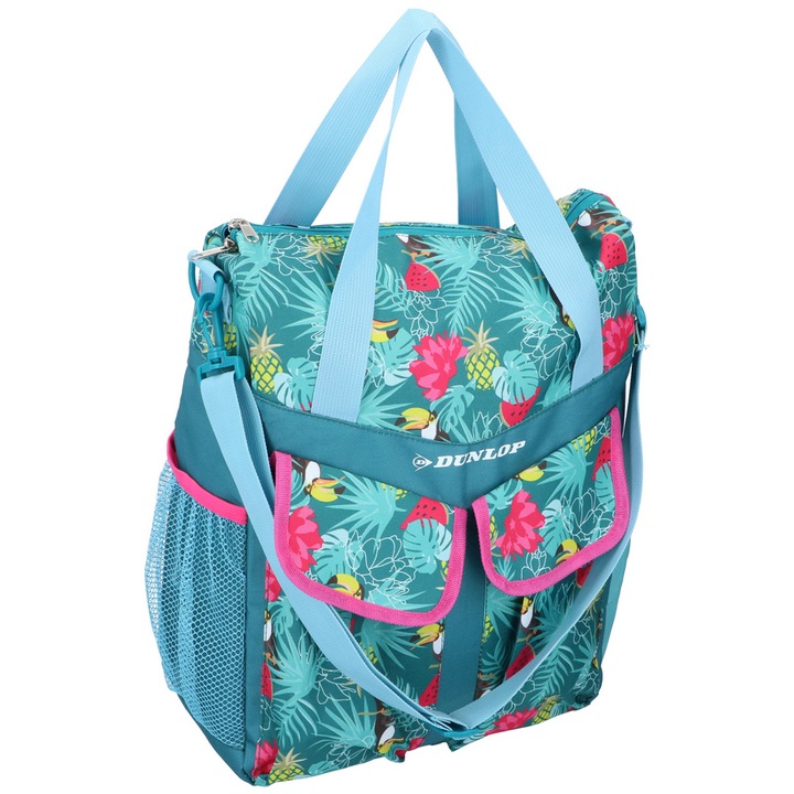 Geanta de bicicleta, Dunlop, cu fermoar 20L 34x16x42cm, multicolor