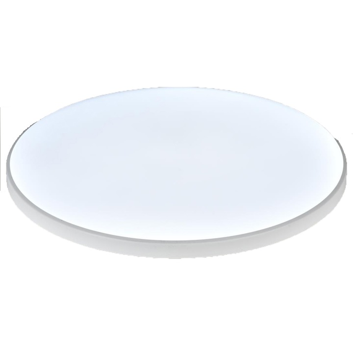 LED плафон с микровълнов сензор Ecoplanet "Feel the Presence", кръгъл D300mm, 15W, 1350LM, студена светлина 6500k, бял