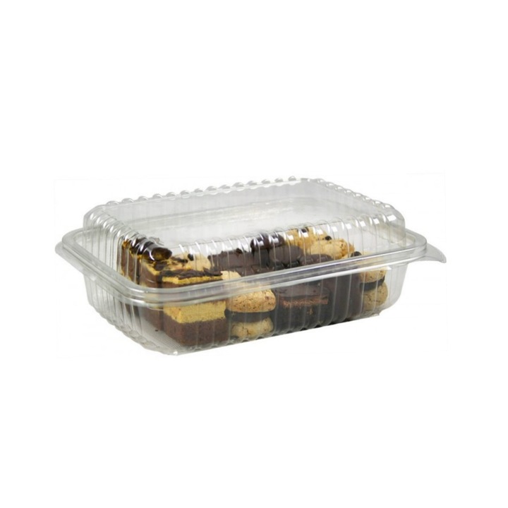 Set caserole pet cu capac inalt, 100 buc/bax, capacitate 1500 c