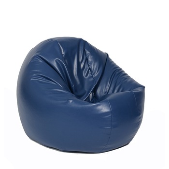 Fotoliu (Mediu) Relaxo XL - Bleumarin (piele eco) umplut cu perle polistiren (beanbag marca Pufrelax) Fabricat in Romania Fotoliu (Mediu) Relaxo XL - Bleumarin (piele eco) umplut cu perle polistiren (beanbag marca Pufrelax) Fabricat in Romania