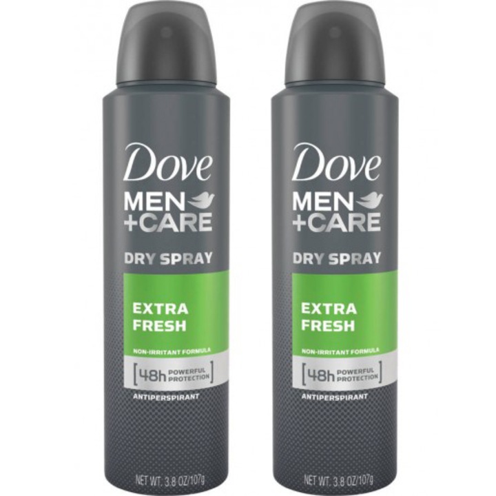 Dove akciós csomag. Extra Fresh férfi spray dezodor, 150 x 2 ml