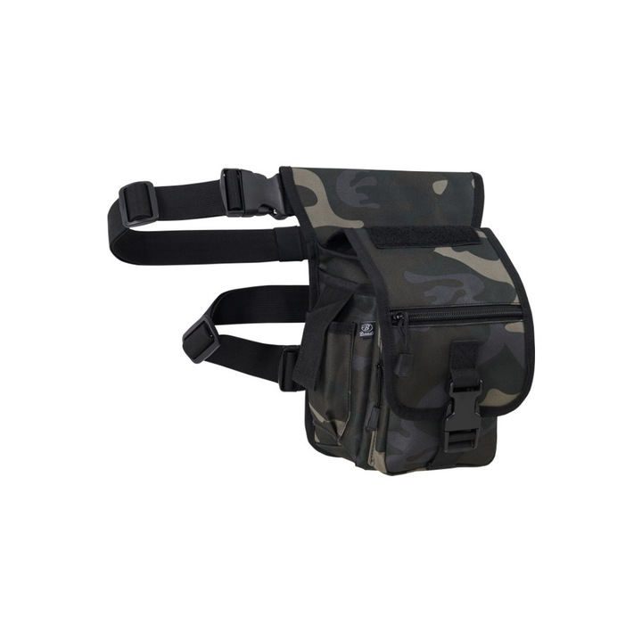 Sporttáska Brandit Pouch, poliészter, szürke/zöld