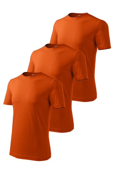 Set 3 tricouri de barbati Classic New -1, Malfini, Portocaliu