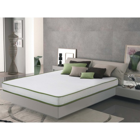Saltea ortopedica, Prestige, Fresh Ergo Green Line, 190x80x16 cm, Spuma Poliuretanica, Reversibila, Hipoalergenica, Ferma