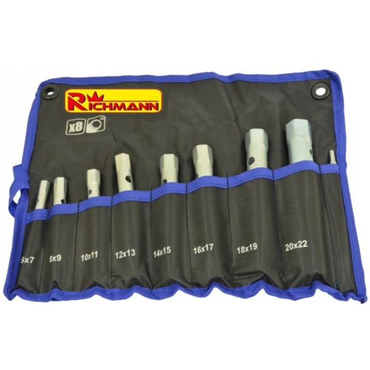 RICHMANN Csőkulcs készlet, 6-22 mm, 8 db-os készlet