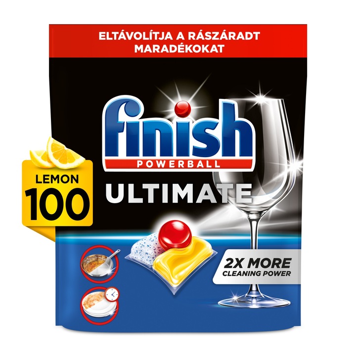 Finish Ultimate All in 1 mosogatógép kapszula, Citrom illat, 100 db