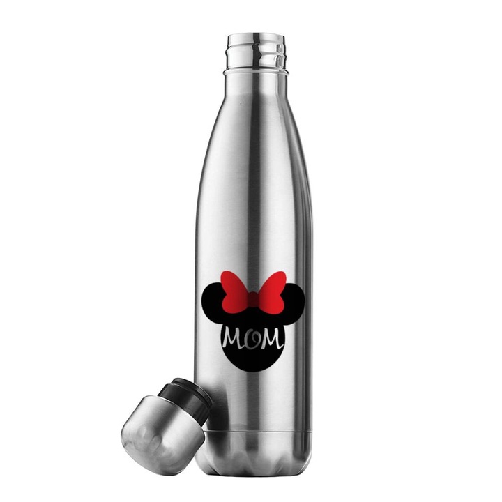 Sticla termos Mini Mom, Inox, 500 ml, Multicolor